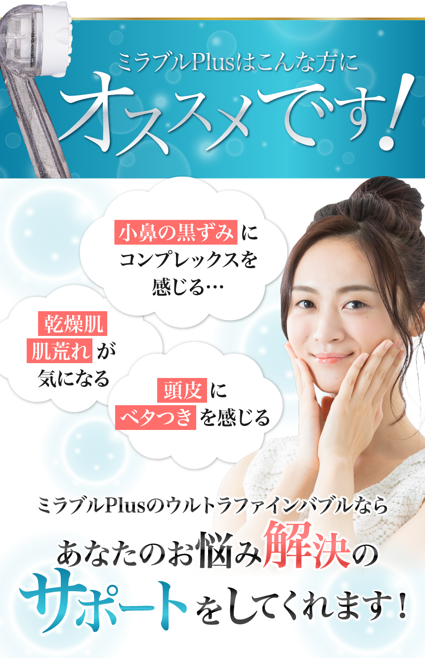 ミラブルplusはこんな方がオススメです